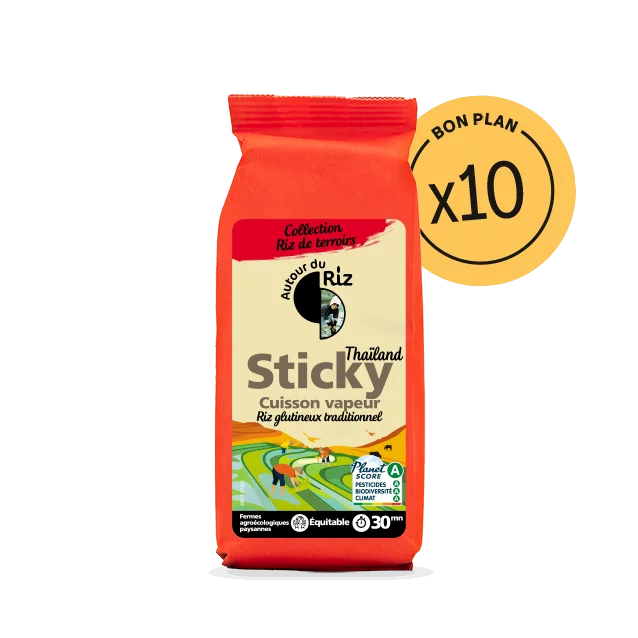 Sticky rice bio équitable 10 x 500 g