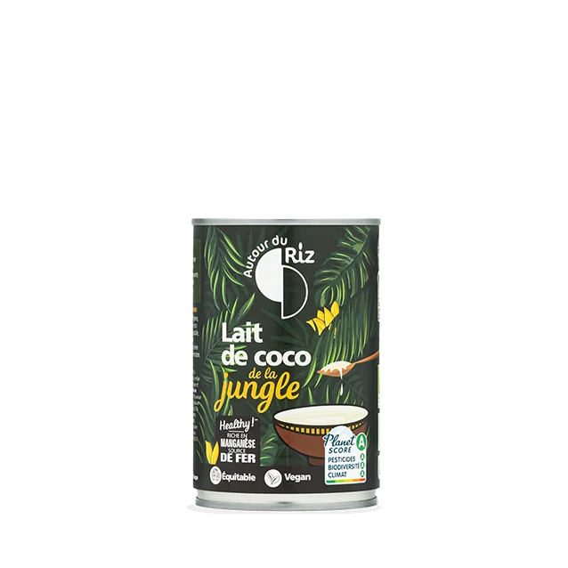 Lait de coco bio équitable de la jungle 400 ml