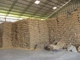 Stock de riz paddy à  l'entrepot