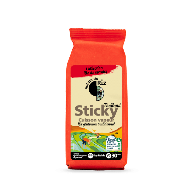 Sticky rice bio équitable – Riz gluant 500 g