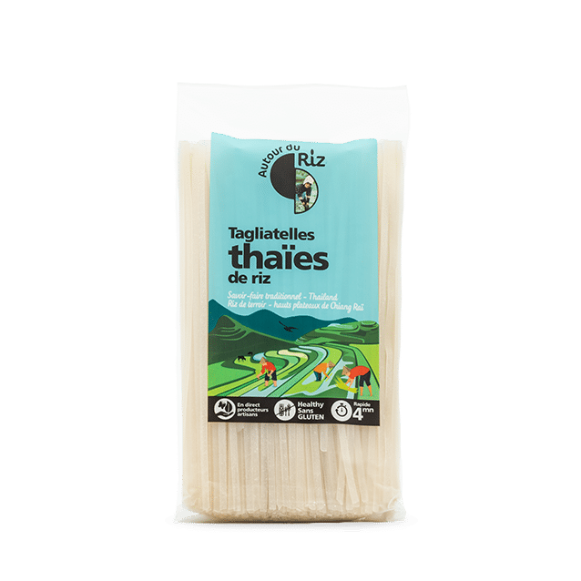 Tagliatelles thaïes bio de riz blanc 400 g