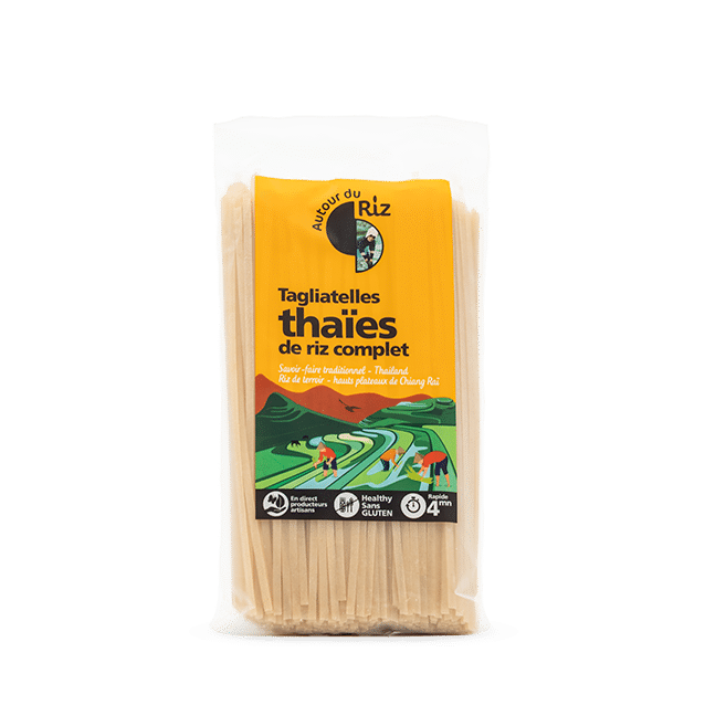 Tagliatelles thaïes bio de riz complet 400 g