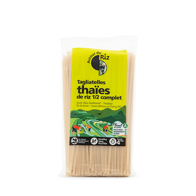 Tagliatelles thaïes bio de riz demi-complet 400 g
